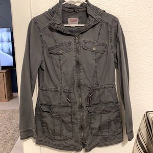 Charcoal grey utility jacket